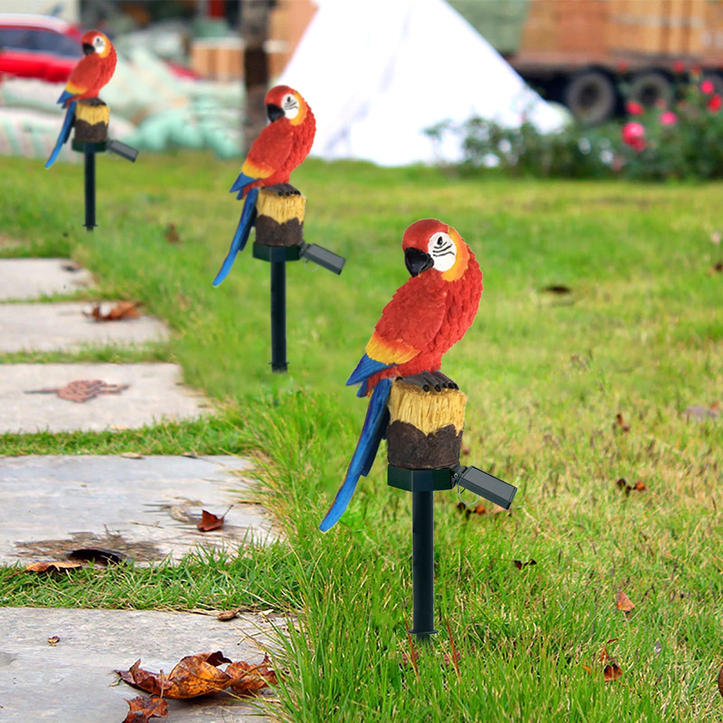 Solar Parrot Floor Lamp