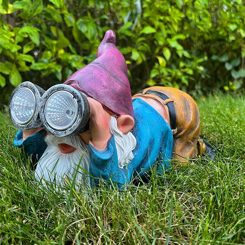 Gamo the Gnome with a telescope