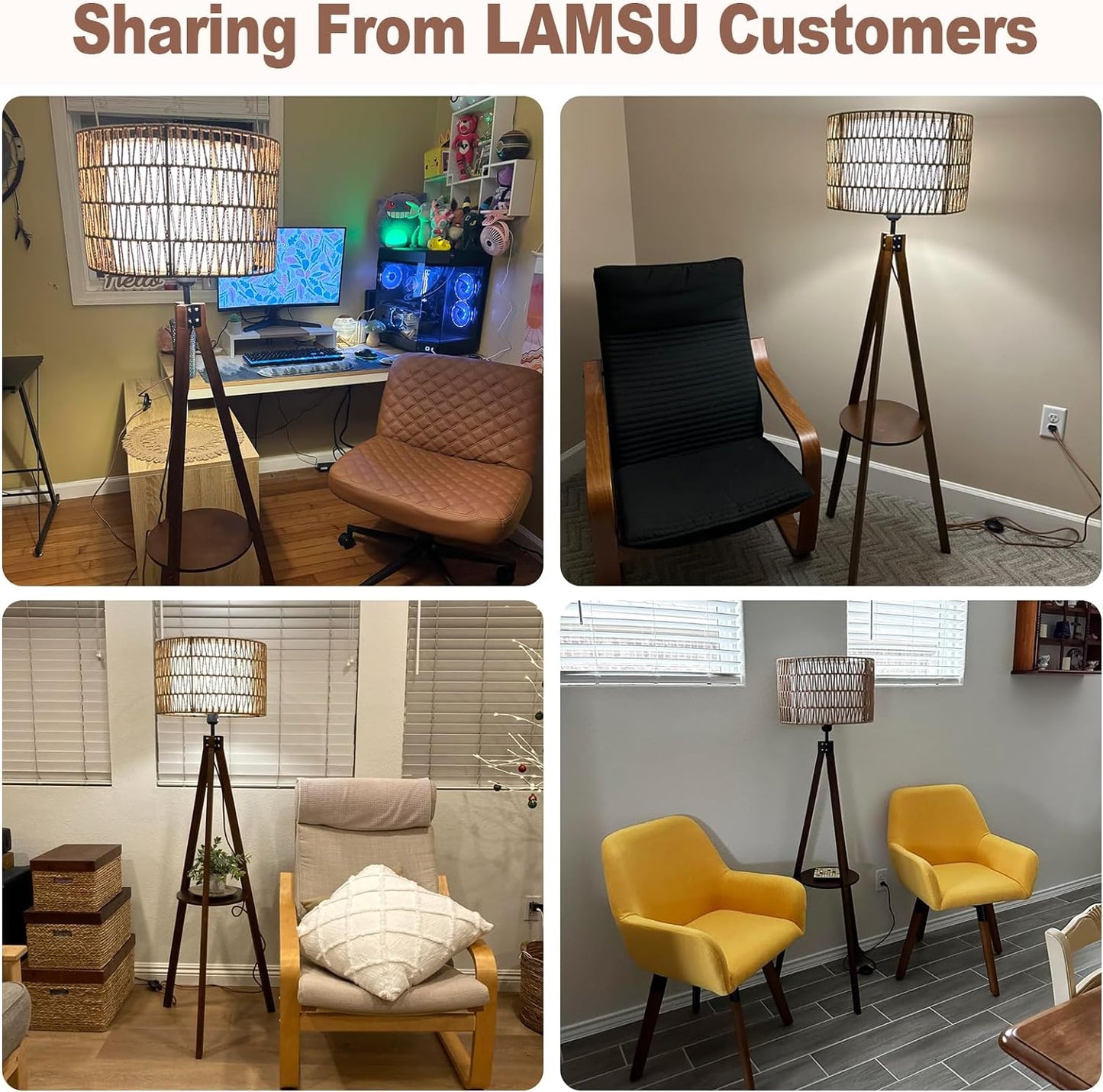 Boho Tripod Floor Lamp