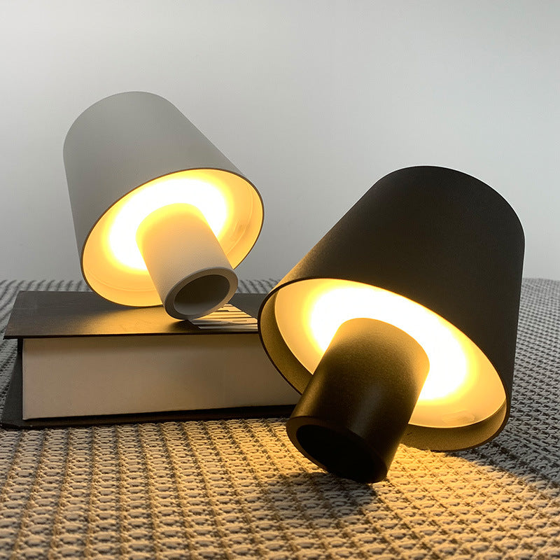 Mushroom Wine Bottle Table Lamp
