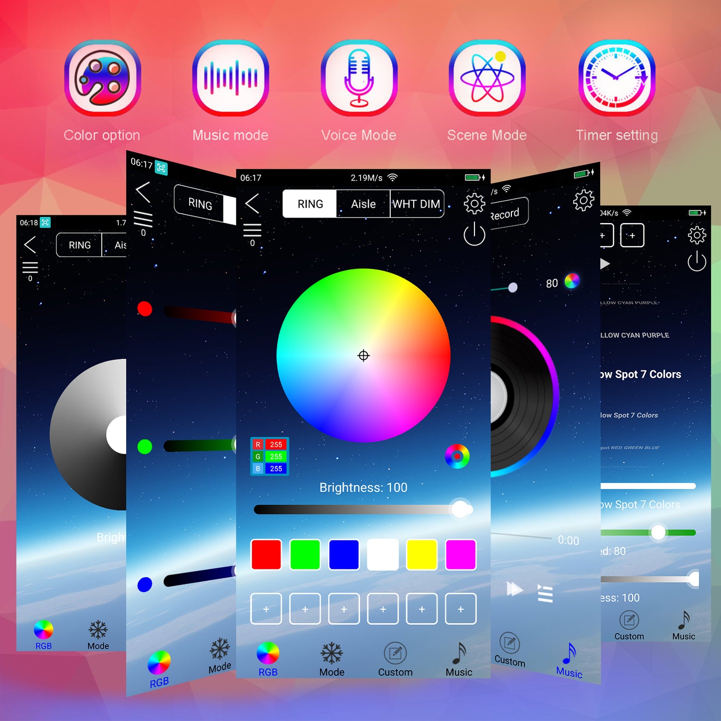 LED Light Sound Activated Rhythm
