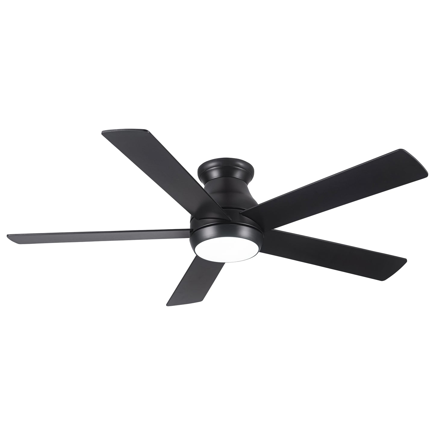 Low profile ceiling fan with light