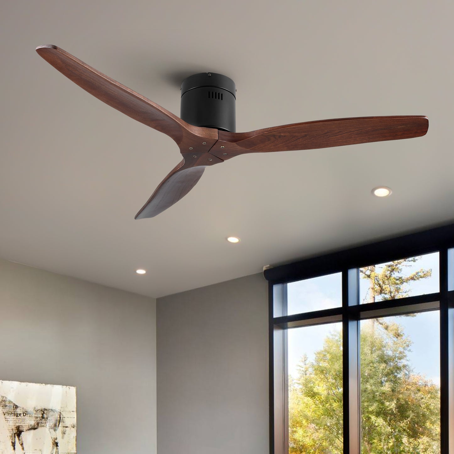 Rustic Ceiling Fan without light