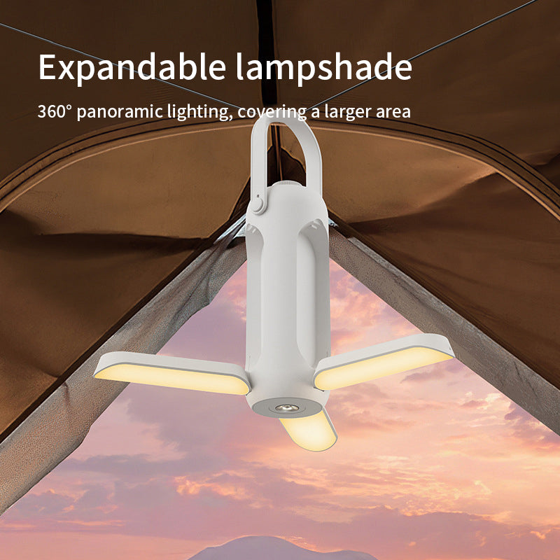 Outdoor folding camping lamp
