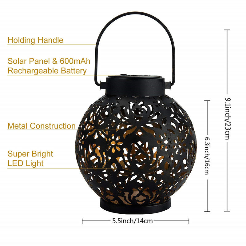 Iron Hollow Solar Lamp