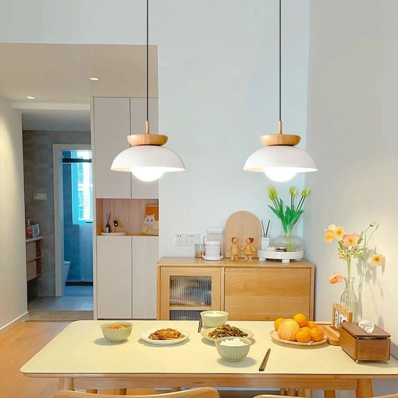 Japanese Wooden Pendant Light