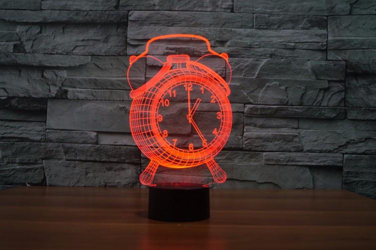 3D Visual Alarm Clock LED
