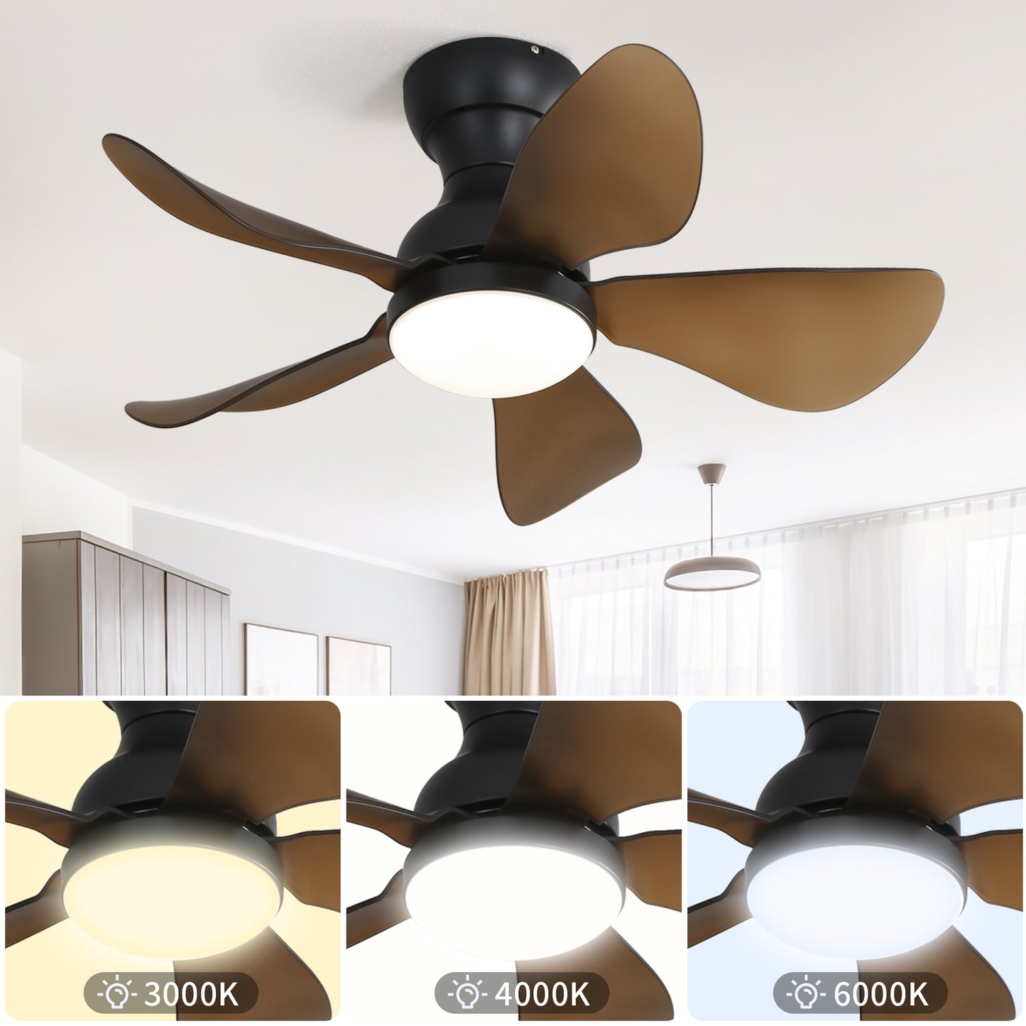Low Profile LED Ceiling Fan
