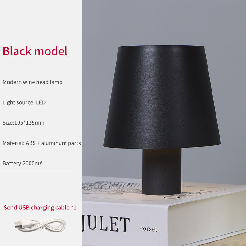 Mushroom Wine Bottle Table Lamp