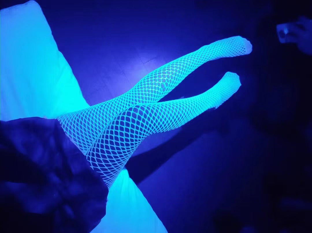 Nightglow fishnet stockings