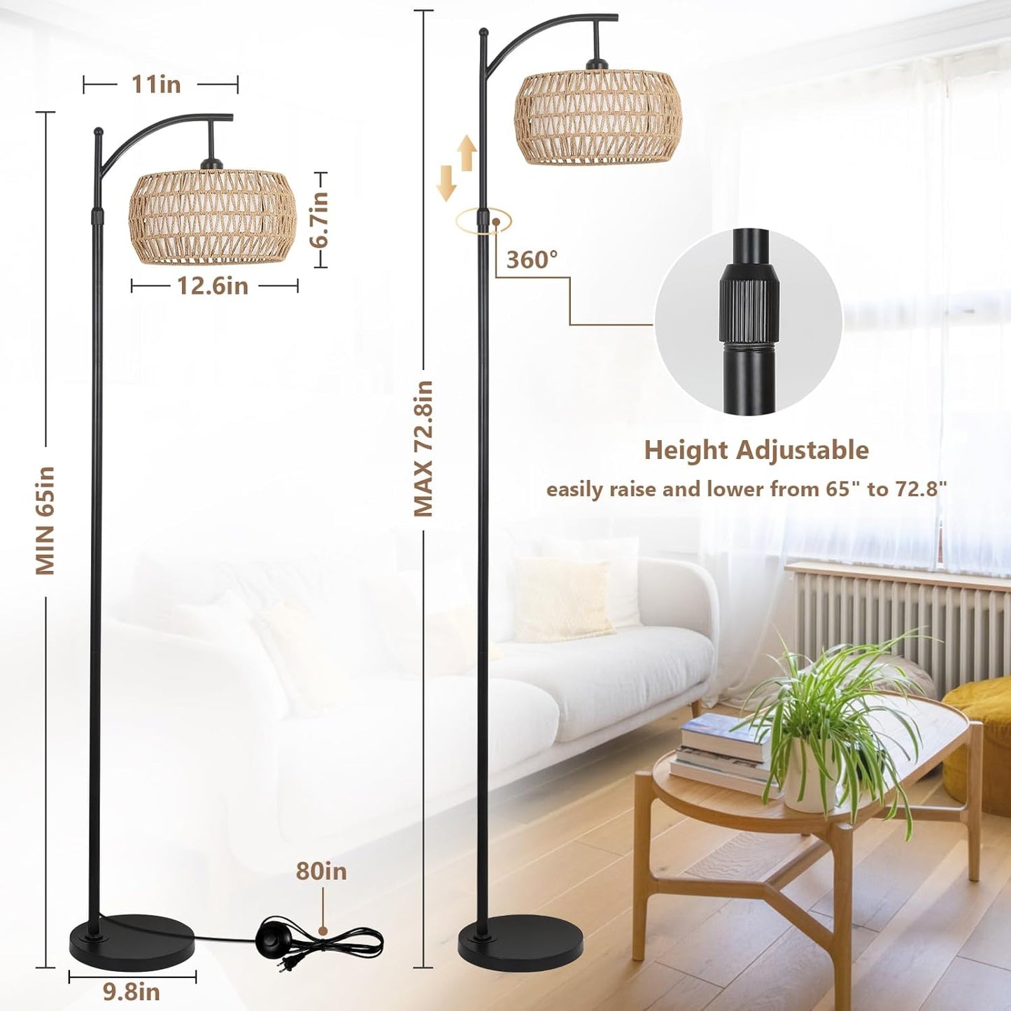 Arc Floor Lamp round shaped