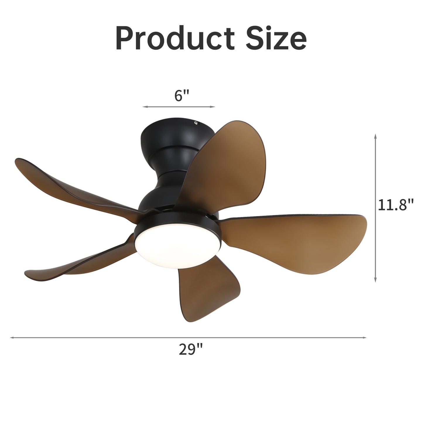 Low Profile LED Ceiling Fan