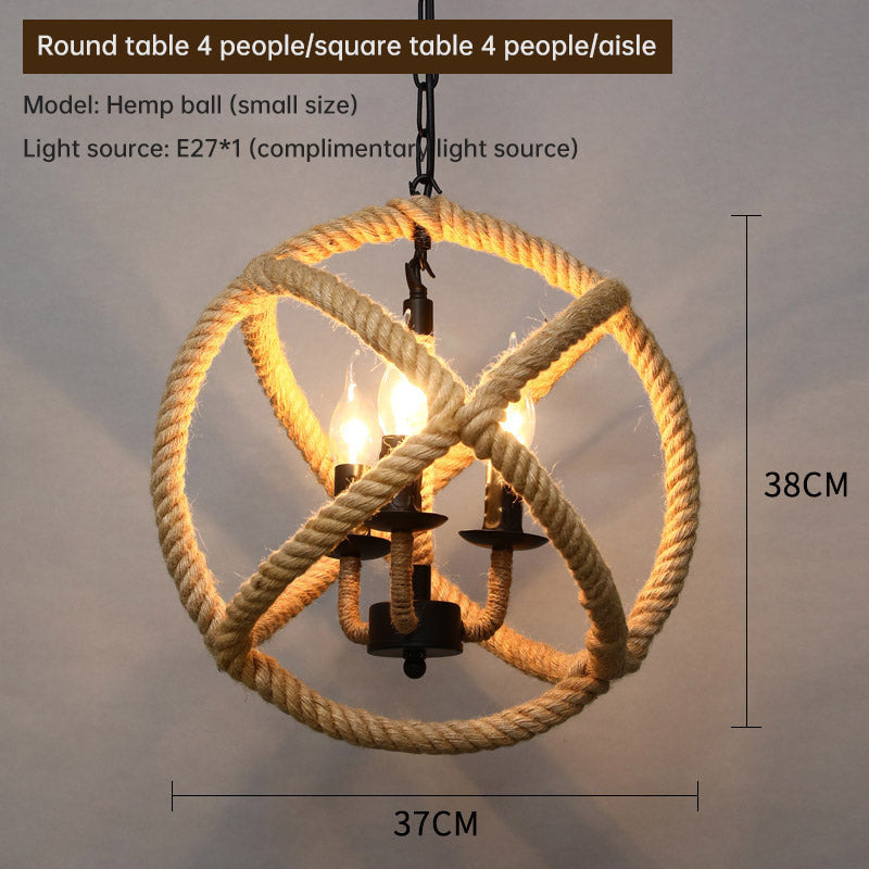 Hemp Rope Chandelier