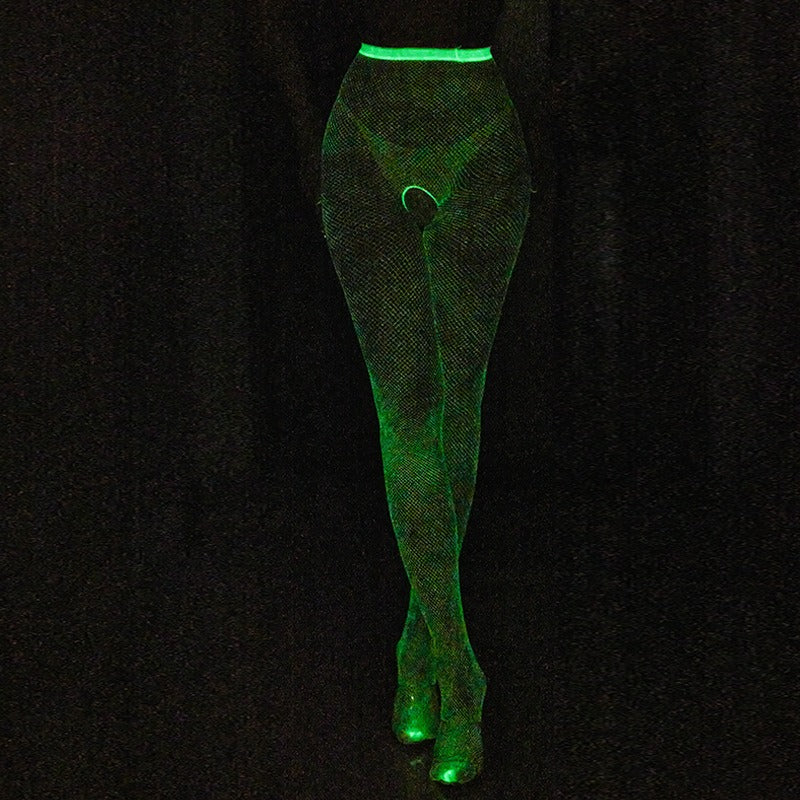 Nightglow fishnet stockings