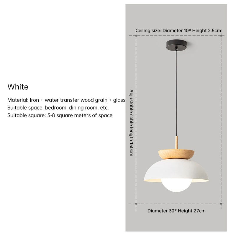 Japanese Wooden Pendant Light