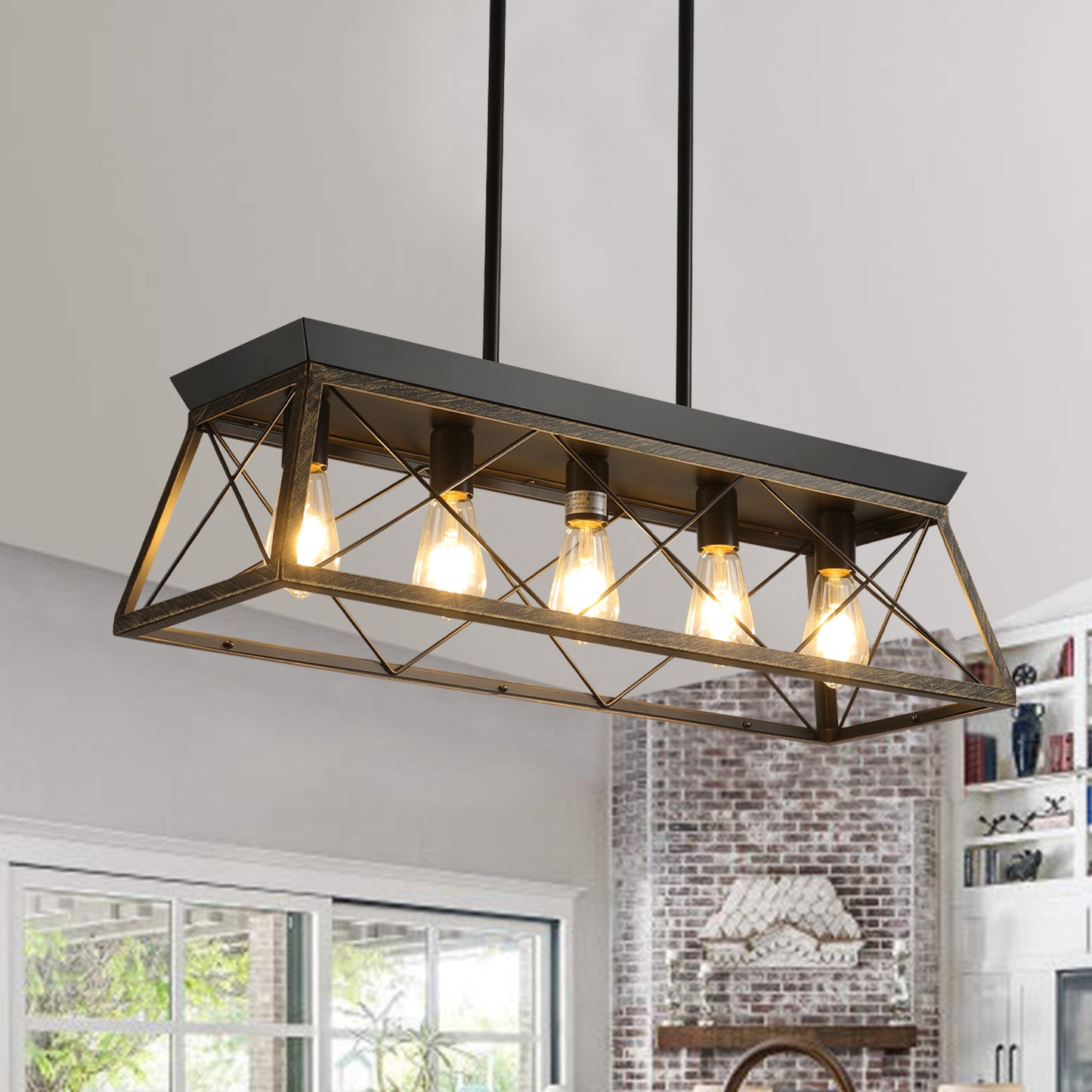 5-Light Farmhouse Chandeliers