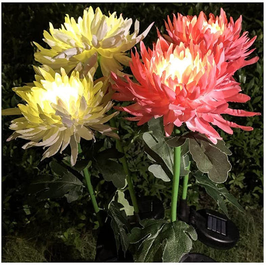 Solar Chrysanthemum Garden Lamp