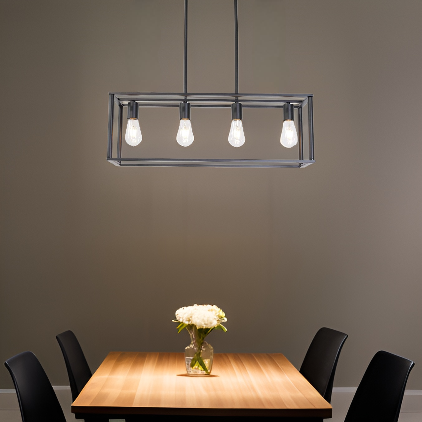 4 Light Modern Chandeliers