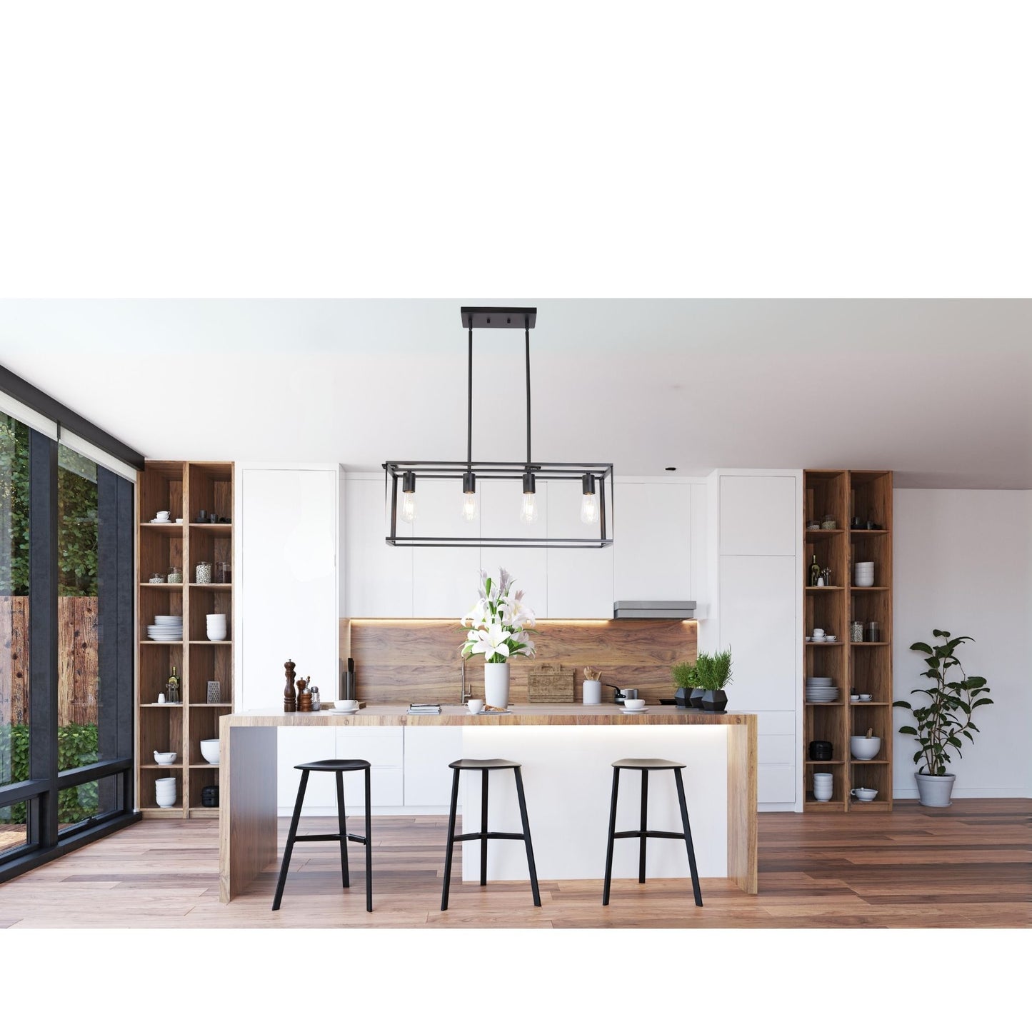 4 Light Modern Chandeliers