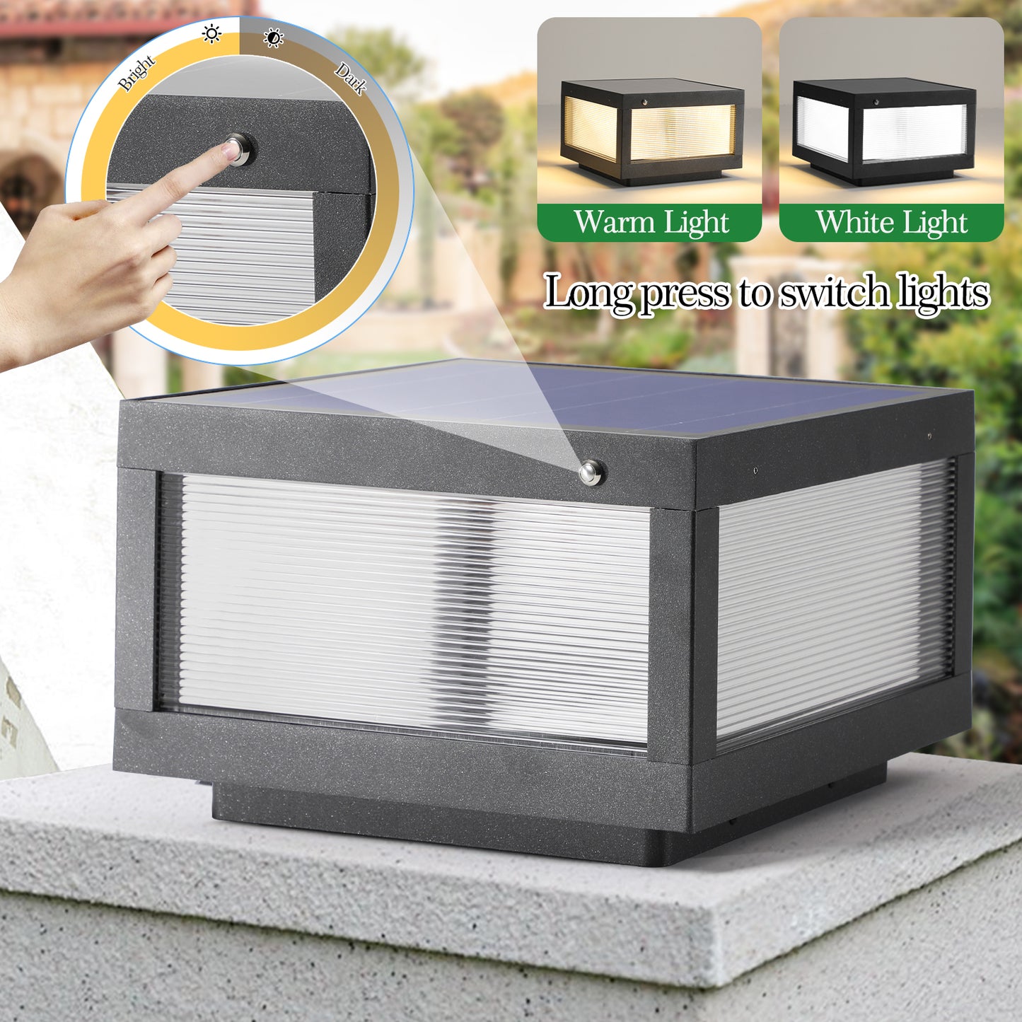 Solar Lamp With Dimmable LED