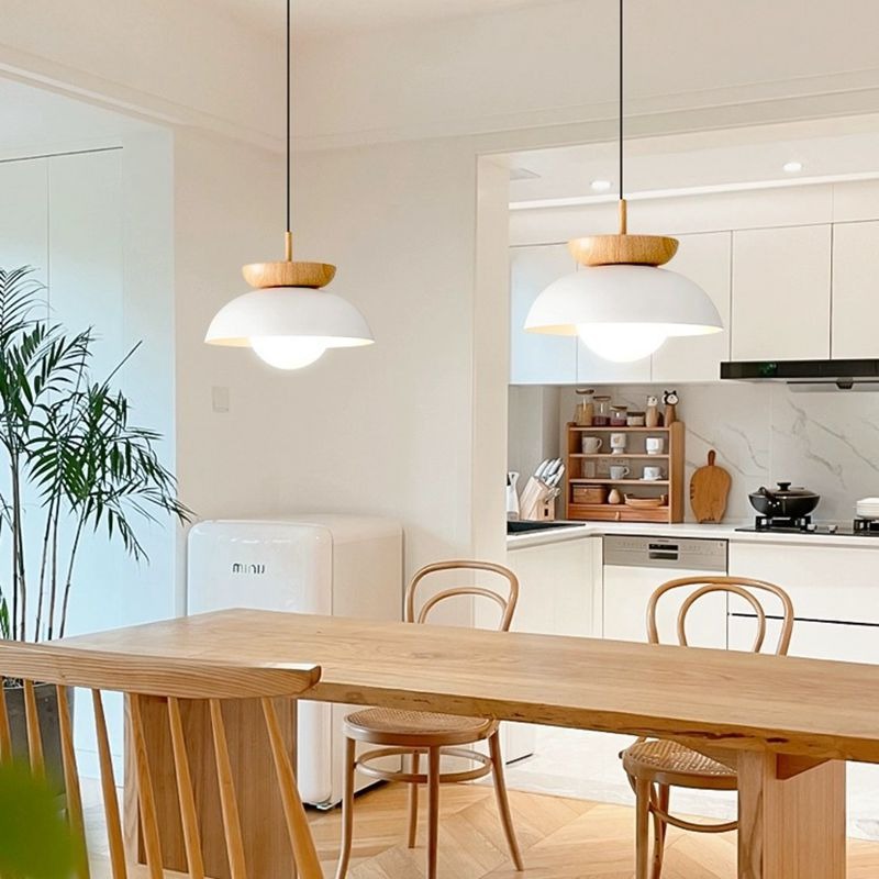 Japanese Wooden Pendant Light