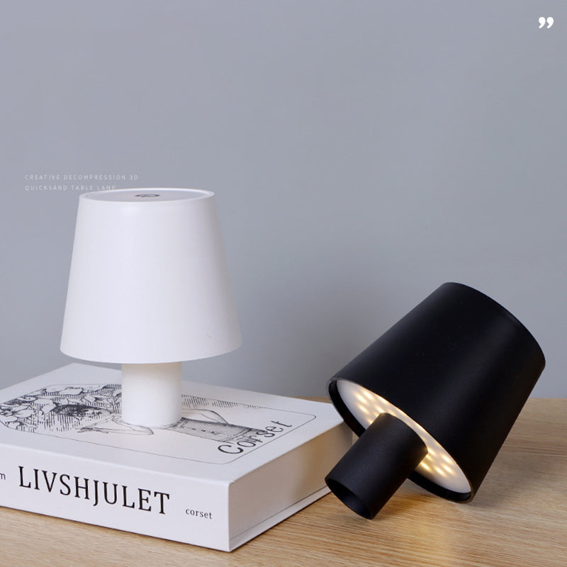 Mushroom Wine Bottle Table Lamp