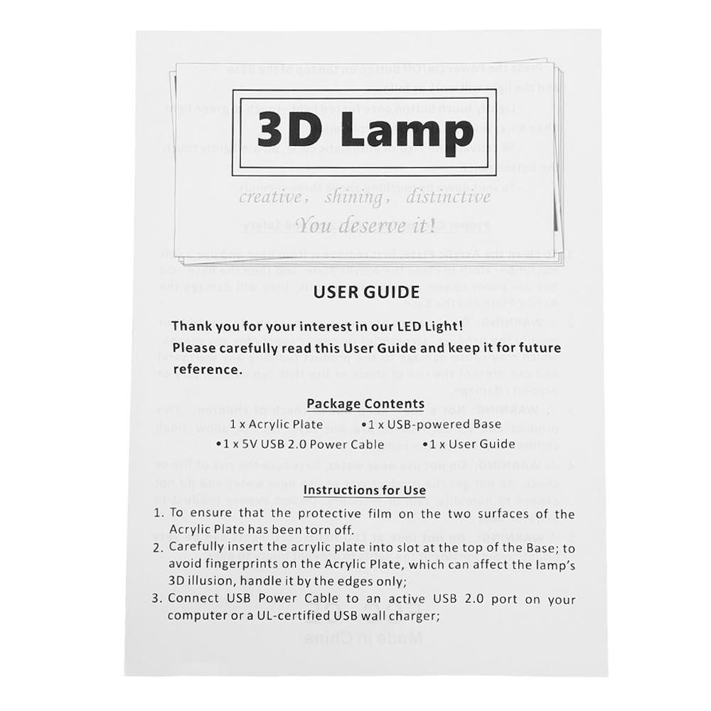 Lotus 3D LED Table Lamp