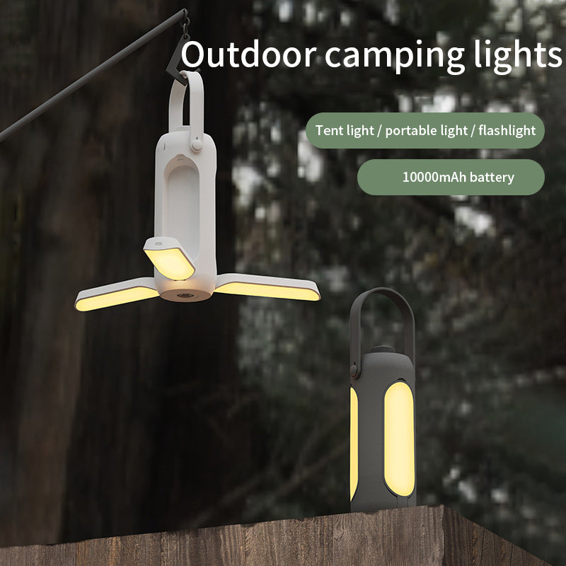 Outdoor folding camping lamp