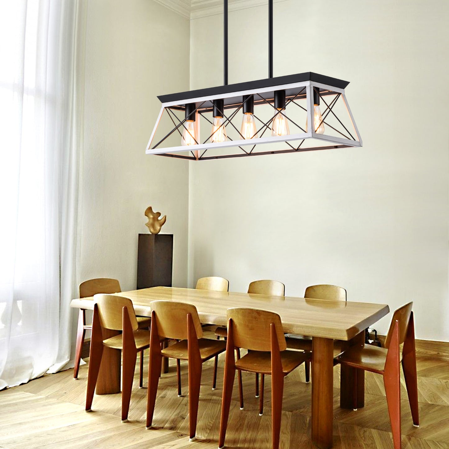 5-Light Farmhouse Chandeliers