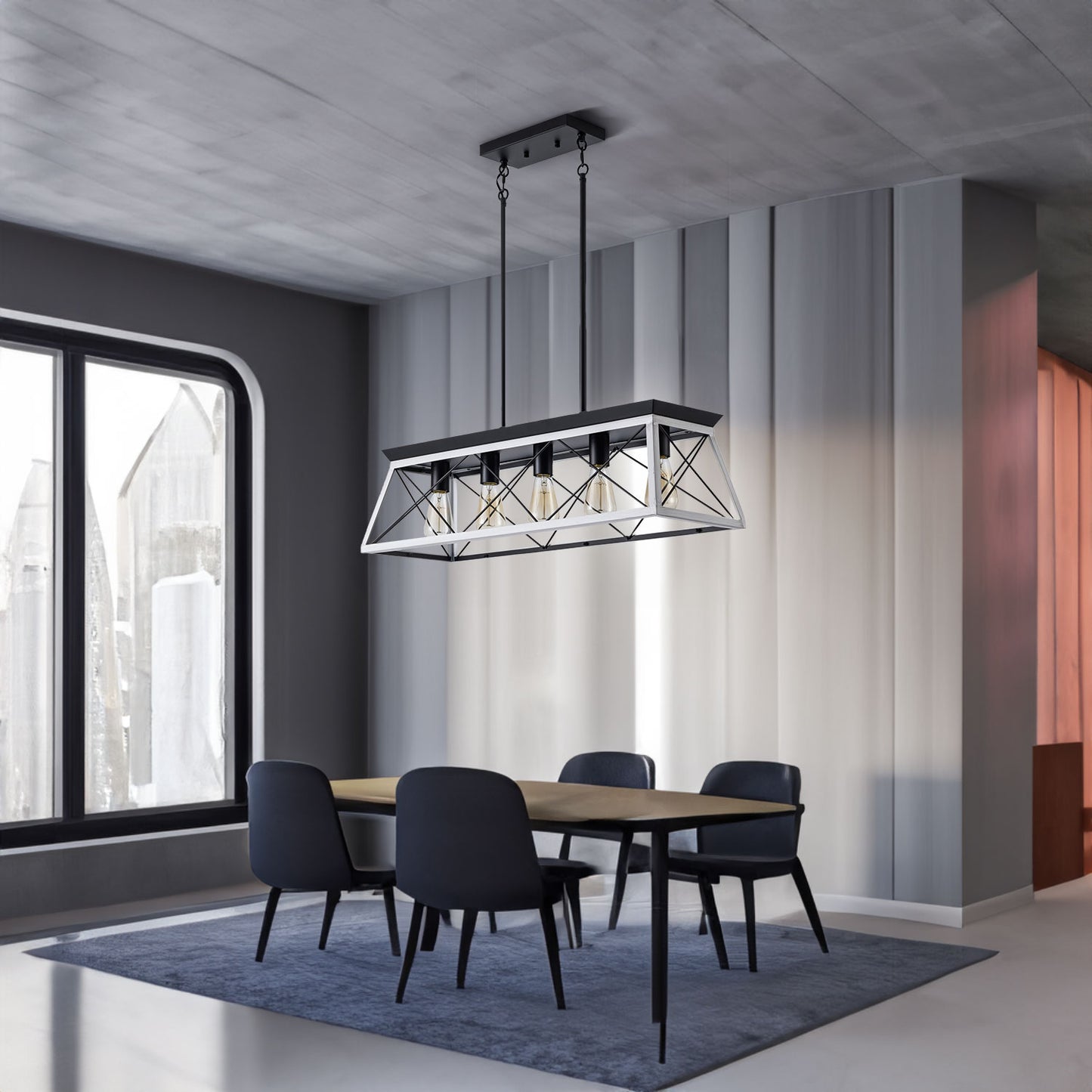 5-Light Farmhouse Chandeliers