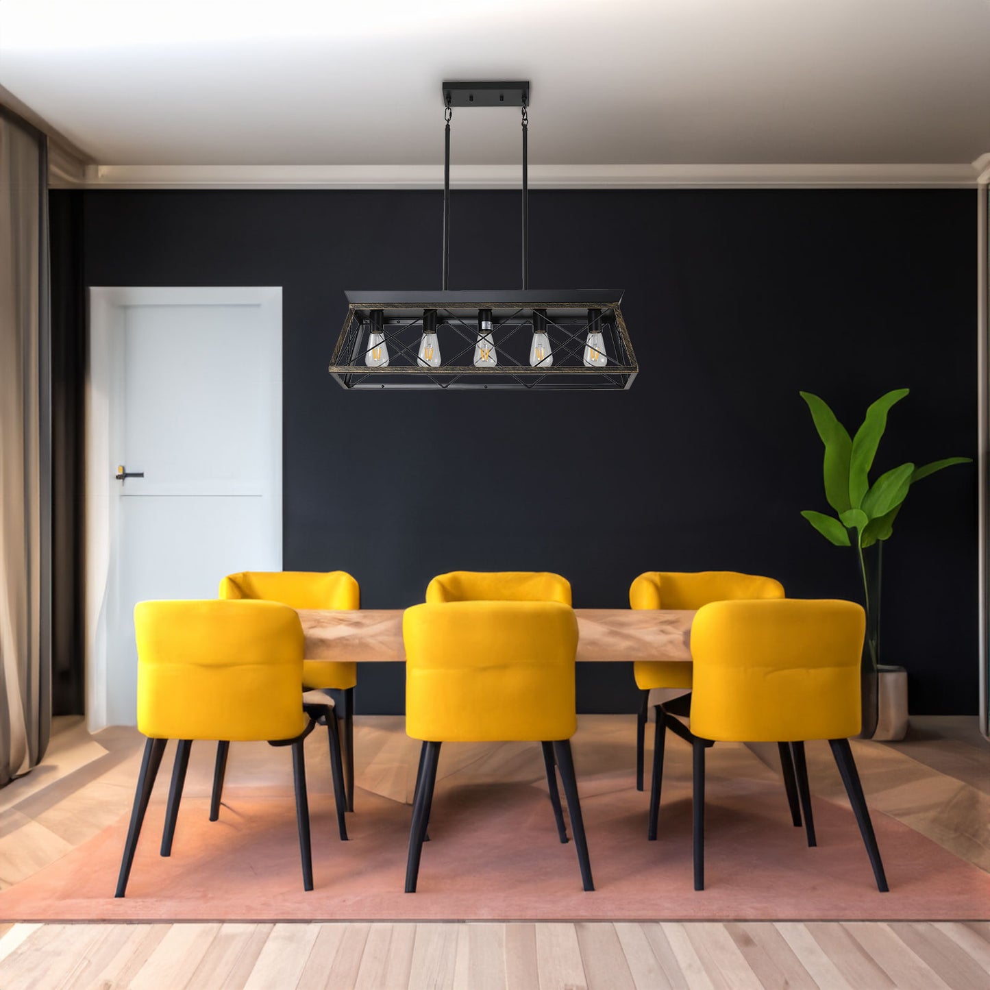5-Light Farmhouse Chandeliers