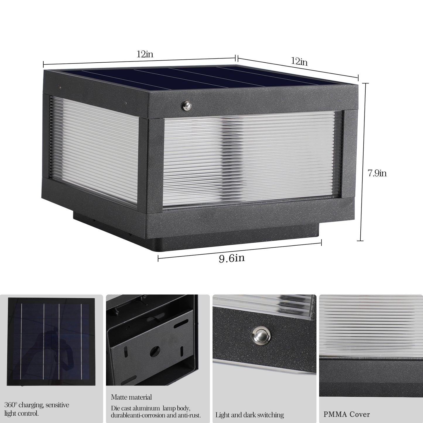 Solar Lamp With Dimmable LED