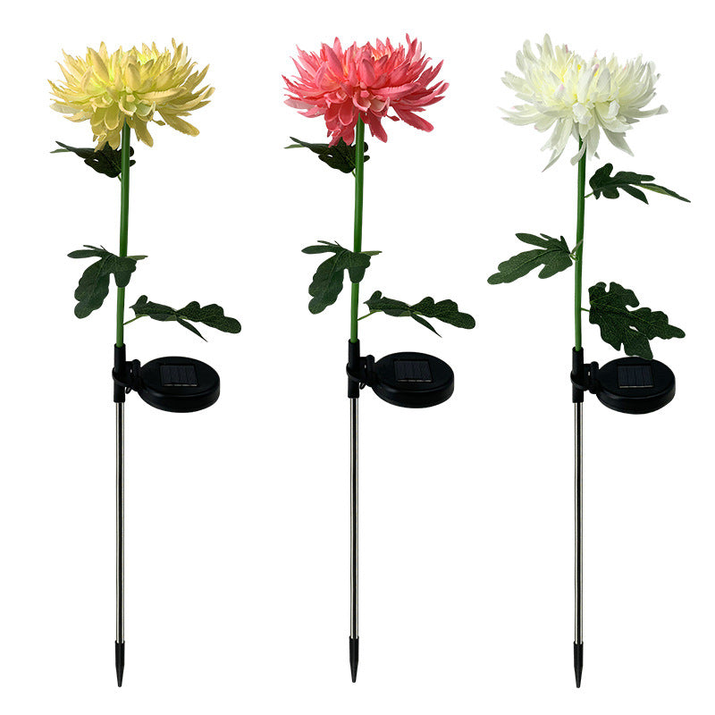 Solar Chrysanthemum Garden Lamp