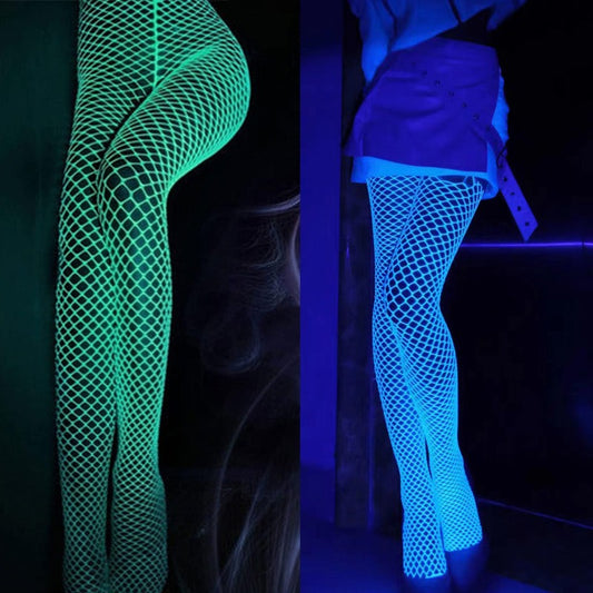Nightglow fishnet stockings