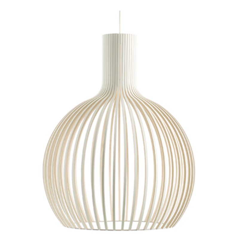 Birdcage Wood Pendant Light