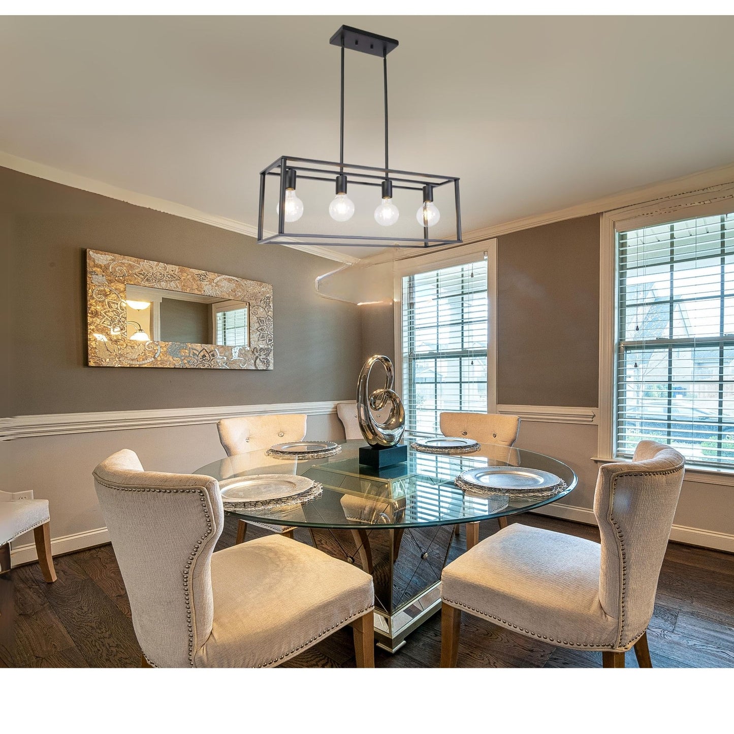 4 Light Modern Chandeliers