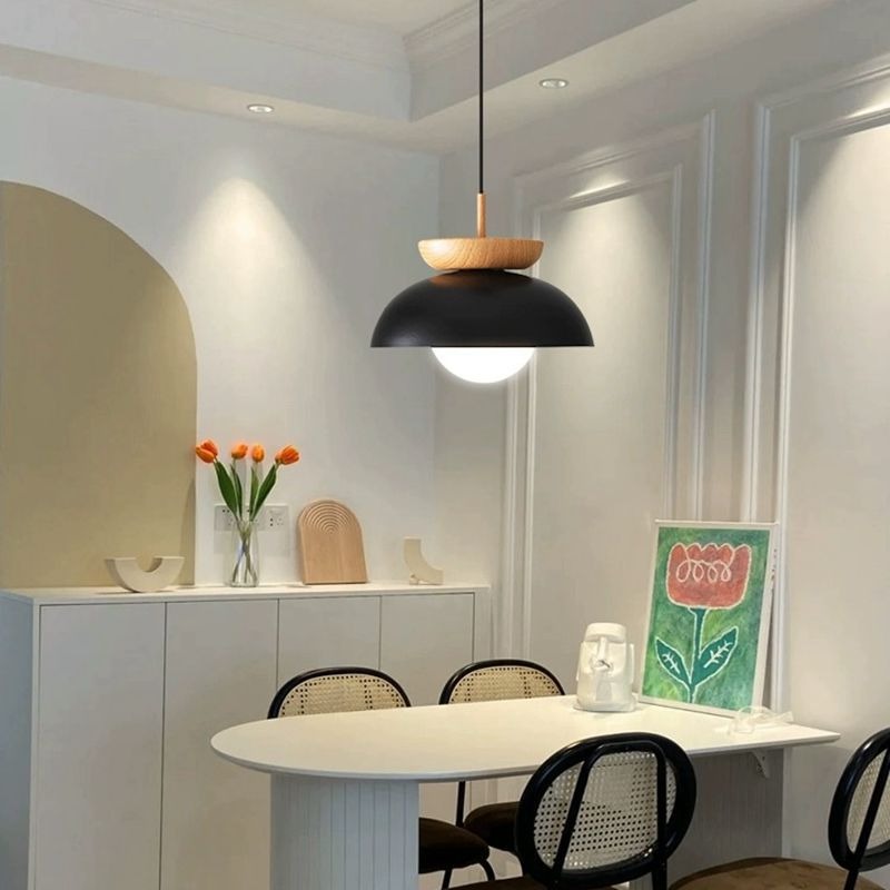 Japanese Wooden Pendant Light
