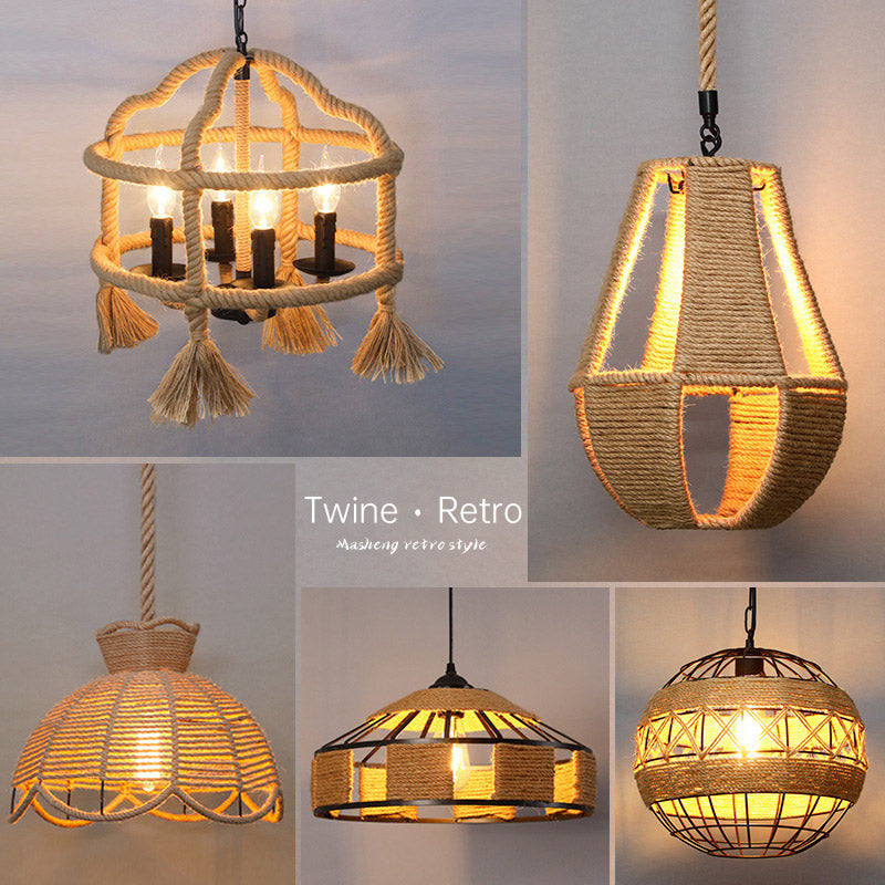 Hemp Rope Chandelier