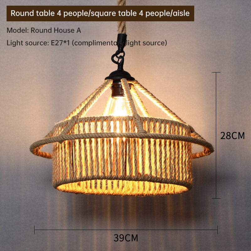 Hemp Rope Chandelier