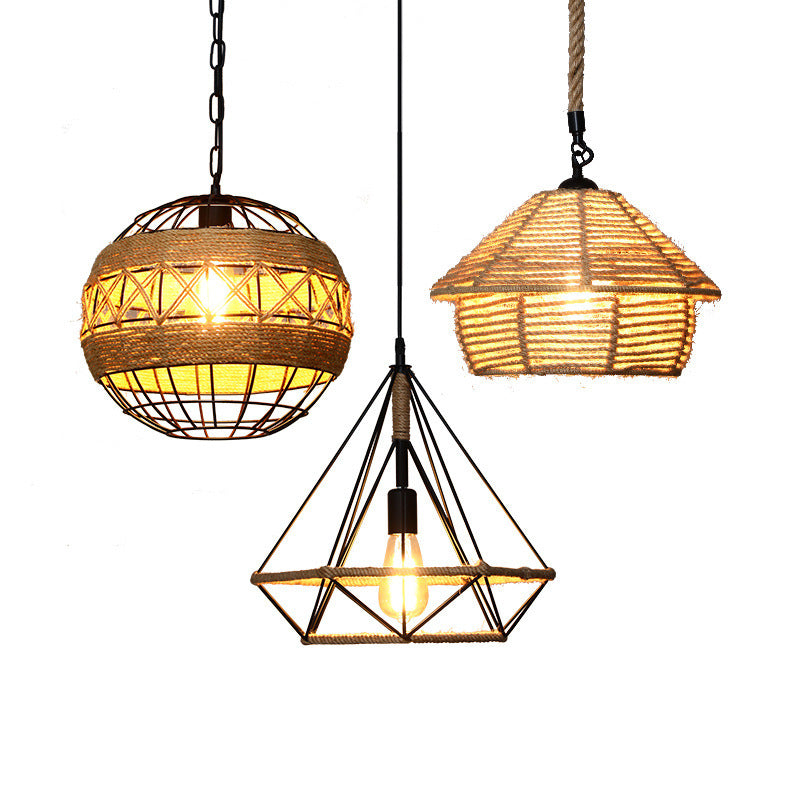 Hemp Rope Chandelier