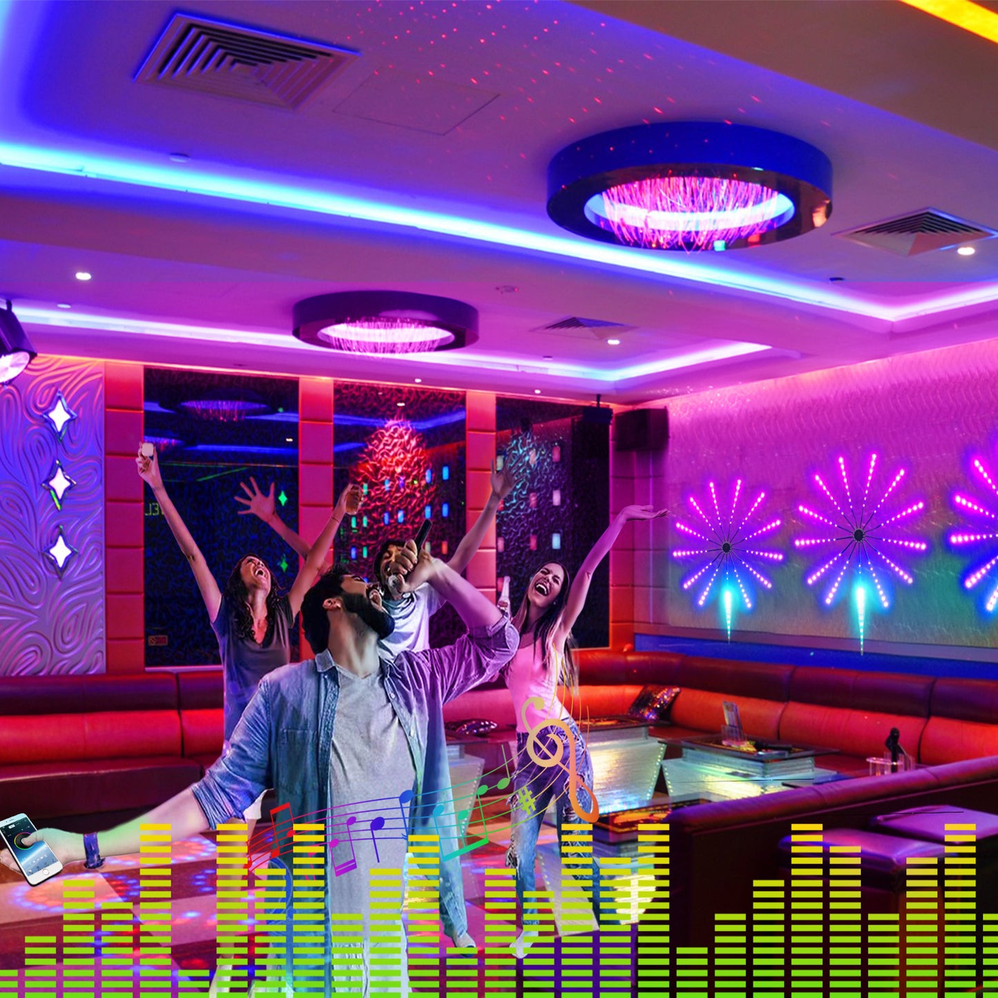 LED Light Sound Activated Rhythm