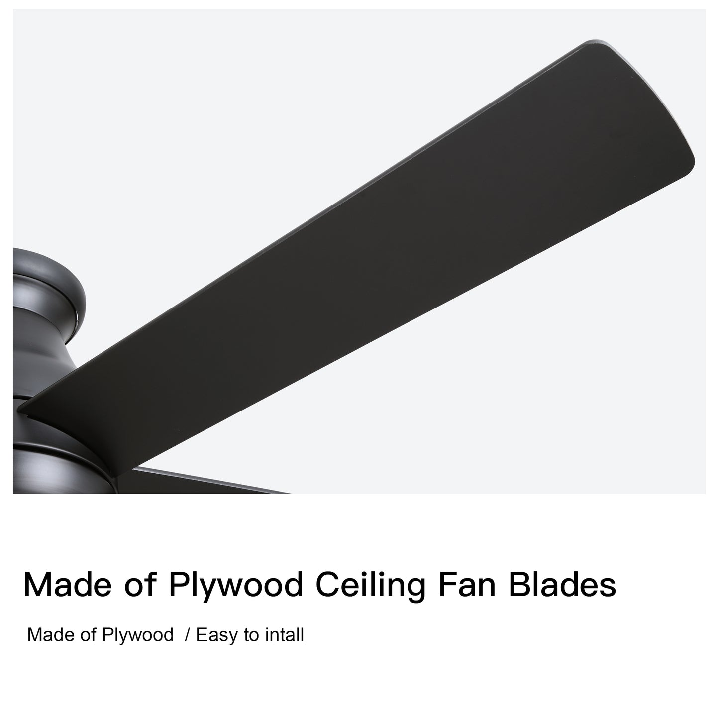 Low profile ceiling fan with light
