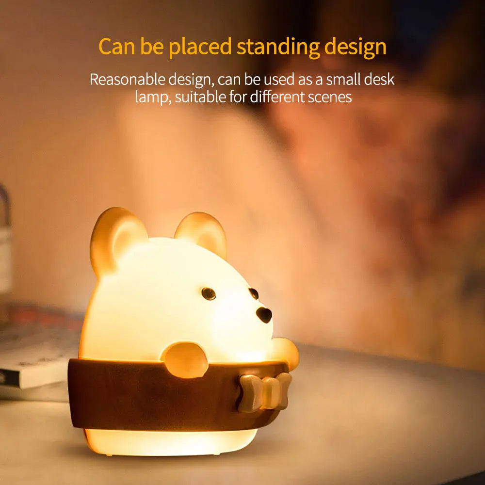 Cute Bear Remote Control Wall Lamp