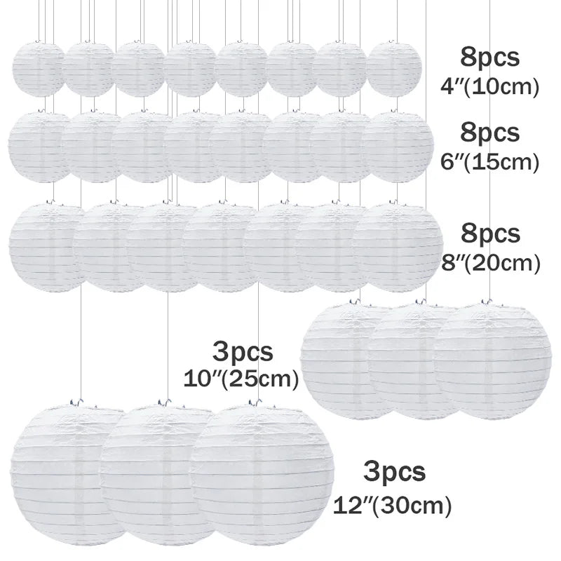 White Paper Lanterns