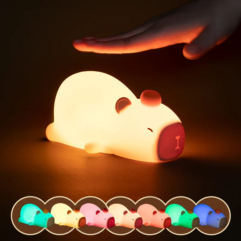 Capybara Cute Silicone Night Light