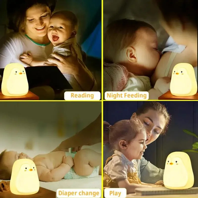 Night Light Cute Penguin Touch Lamp