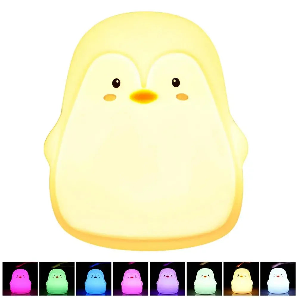 Night Light Cute Penguin Touch Lamp