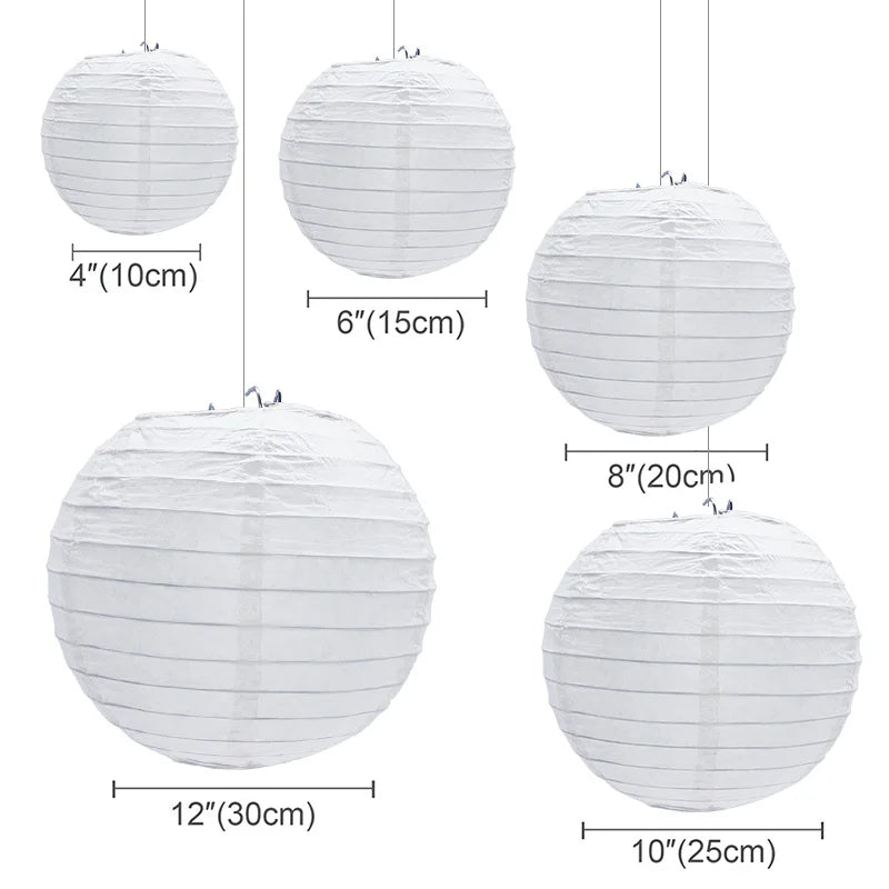 White Paper Lanterns