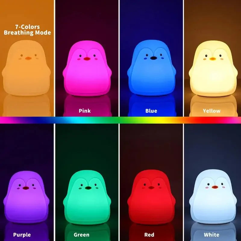 Night Light Cute Penguin Touch Lamp